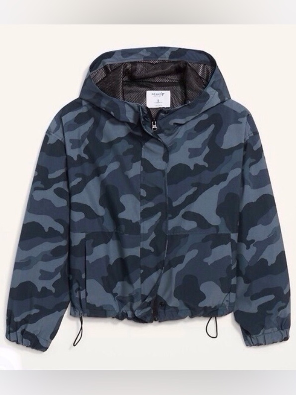 Water-resistant Cropped Camo Jacket